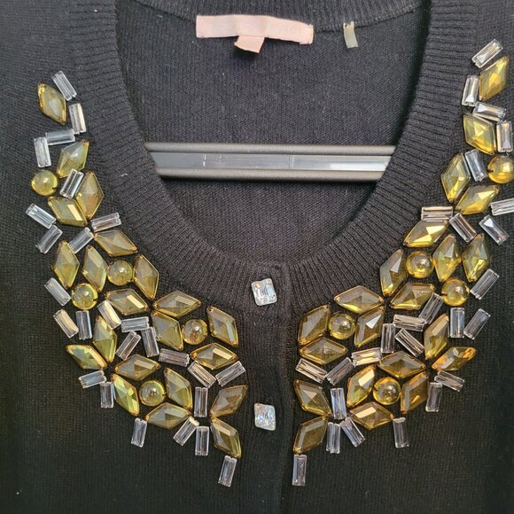 REBECCA TAYLOR WOMENS CARDIGAN WITH RHINESTONES SIZE XS - Picture 7 of 9